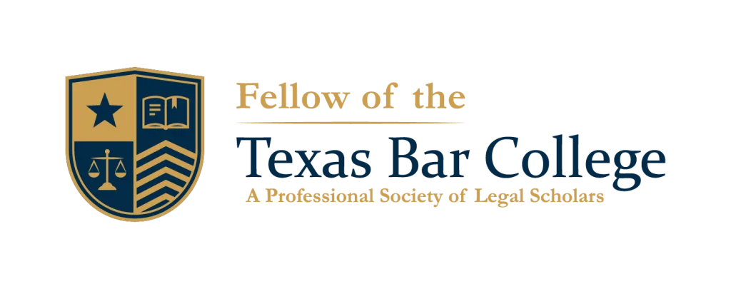 David Smith Law Firm, PLLC 91 Fellow of the Texas Bar College logo, symbolizing David Smith's recognition in legal scholarship and professional excellence in criminal law.