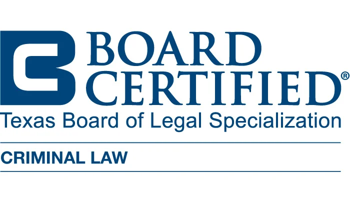 Board Certified, Criminal Law -- Texas Board of Legal Specialization