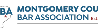 David Smith Law Firm, PLLC 110 Montgomery County Bar Association logo featuring "BA" and "Montgomery County Bar Association" text, emphasizing legal community support relevant to David Smith's criminal defense practice.