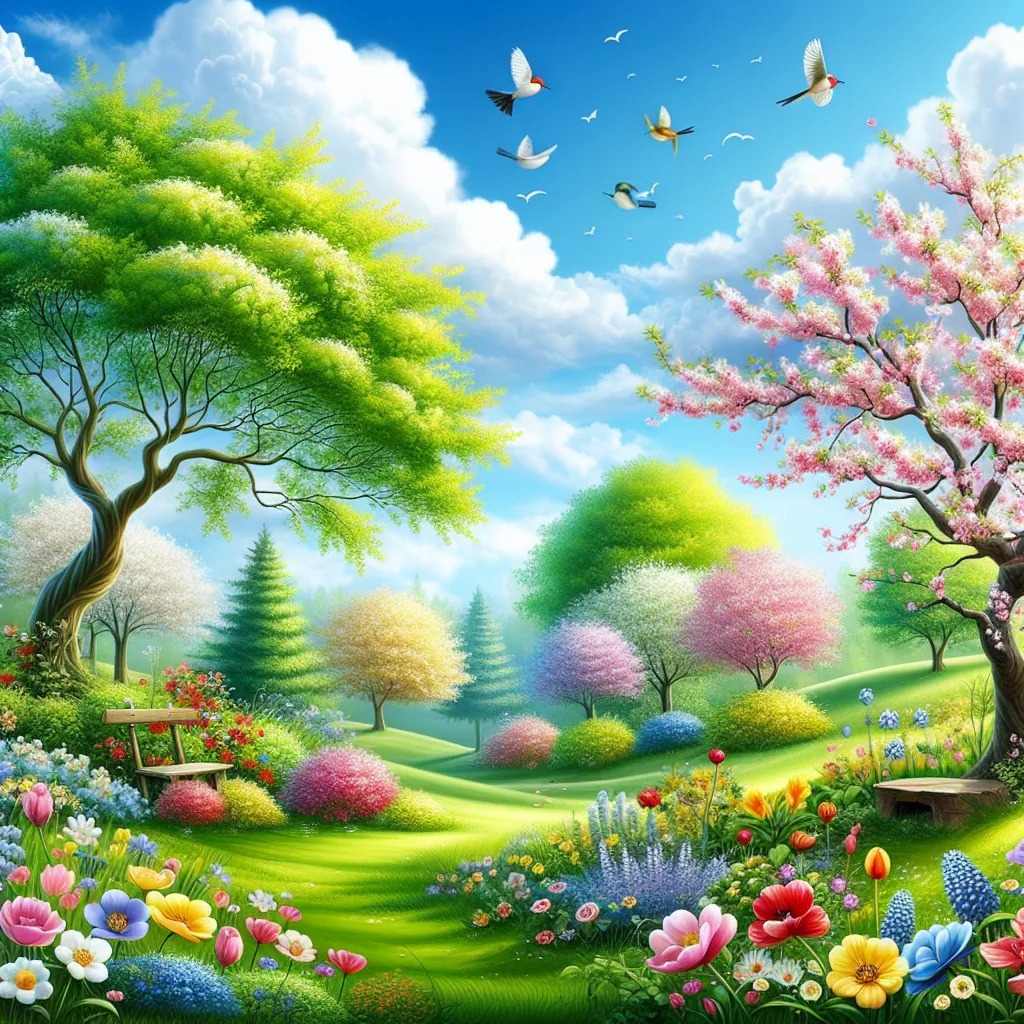 A group of colorful flowers