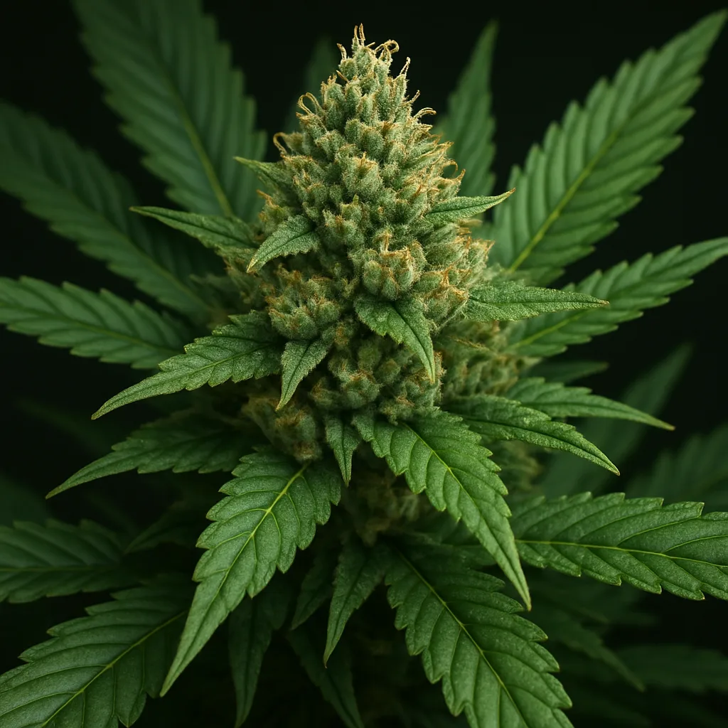 A close up of a green plant