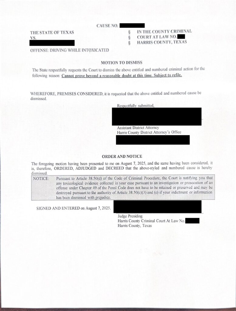 .141 Breath Test Dismissed and ALR Hearing Victory 2 Dismissal pdf