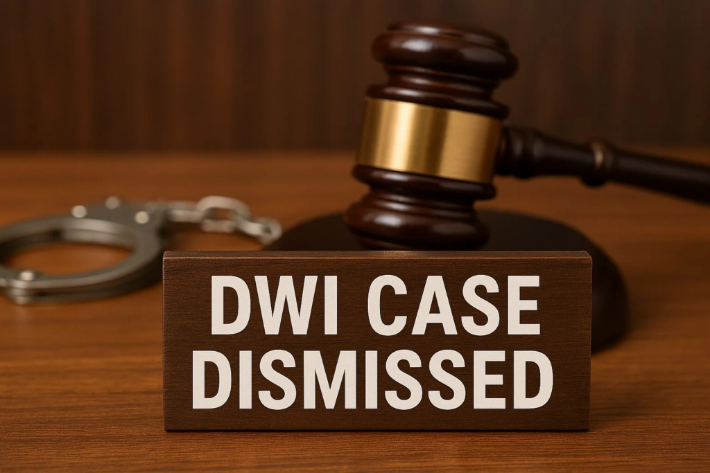 Case Dismissed: When the State Cannot Prove Operation of a Motor Vehicle in Texas DWI Cases 5 A sign on a wooden table