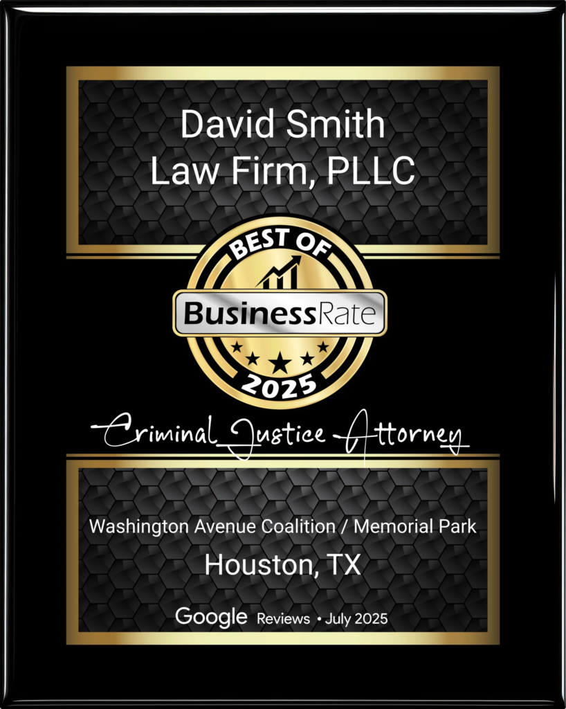 Best of Business Rate July 2025 in the category of Criminal Justice Attorney for the Washington Avenue Coalition/Memorial Park area of Houston, Texas 11 Text