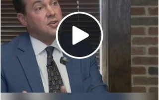 David Smith being interviewed by Fox 26's Mckenna Earnhart