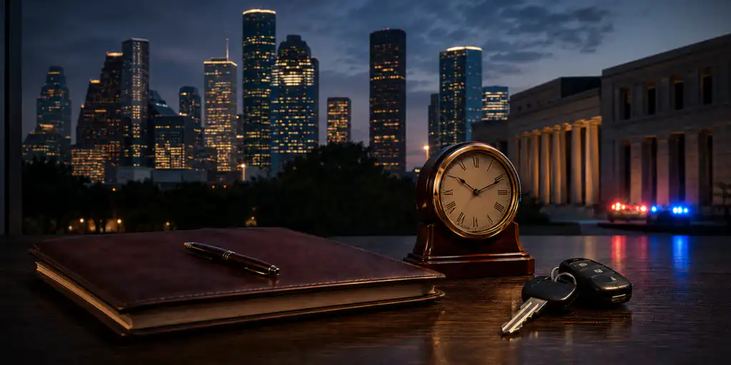 How Long Does a DWI Case Take in Houston? 2 A clock on the side of a building
